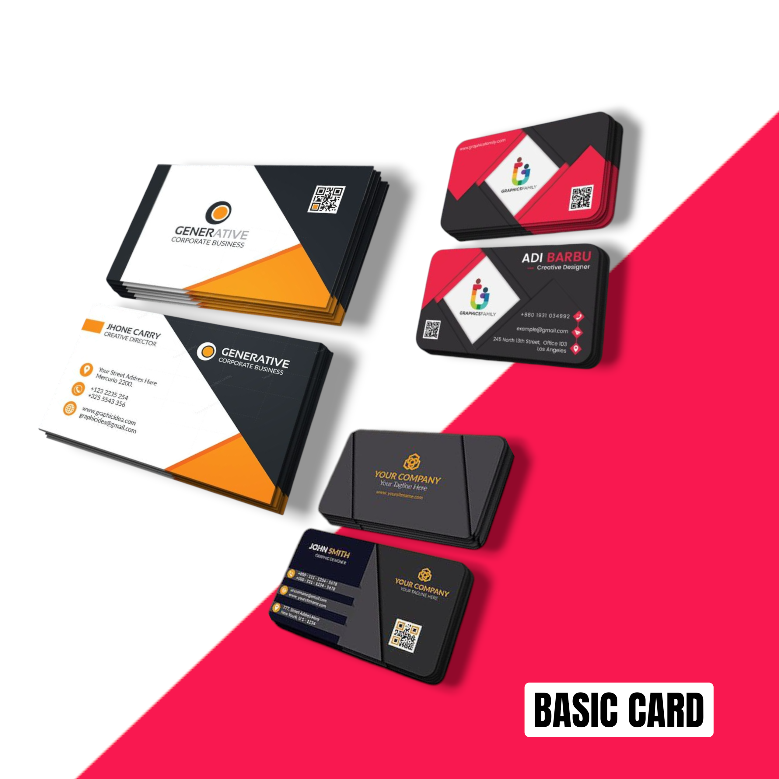 Basic UV Visiting Cards