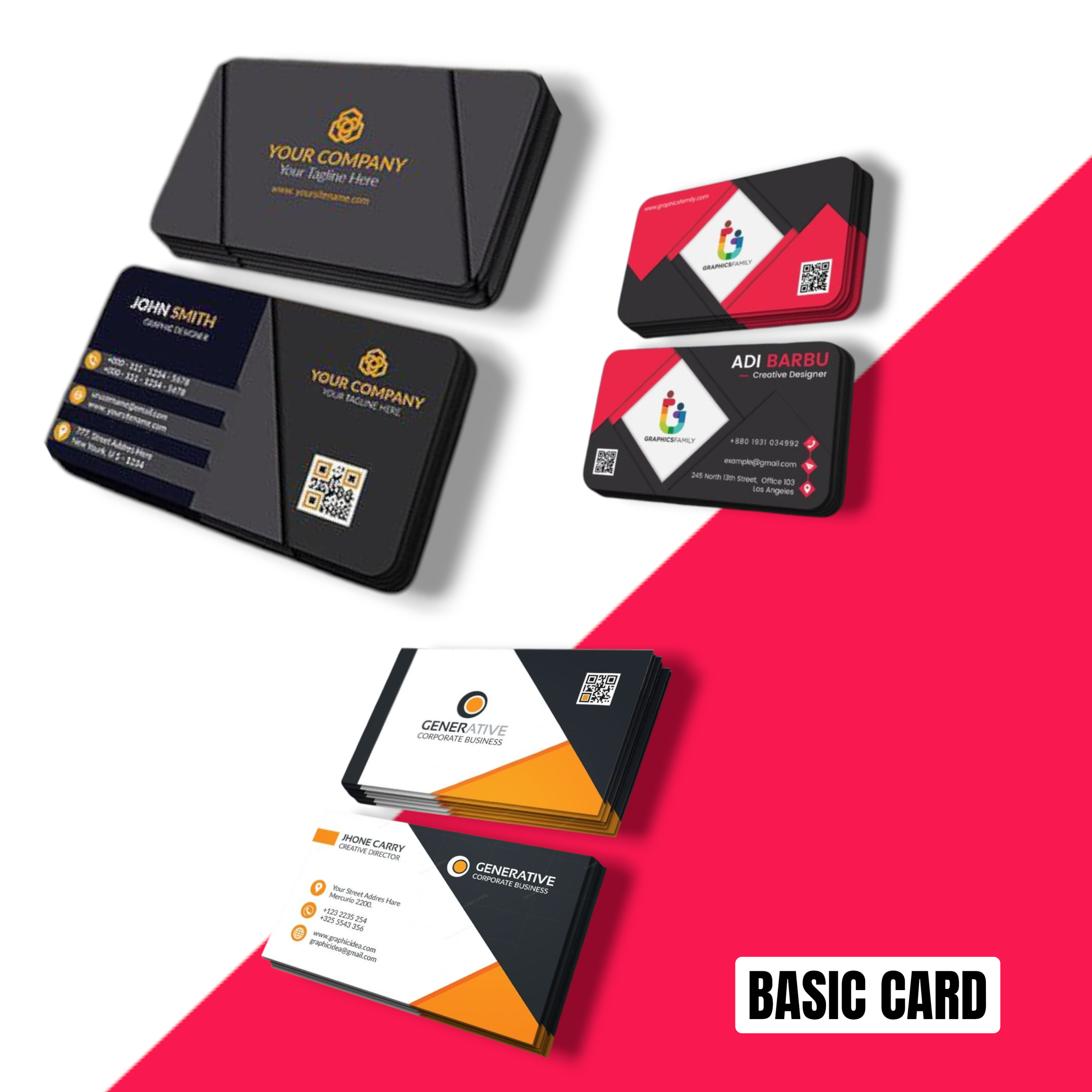 Basic UV Visiting Cards