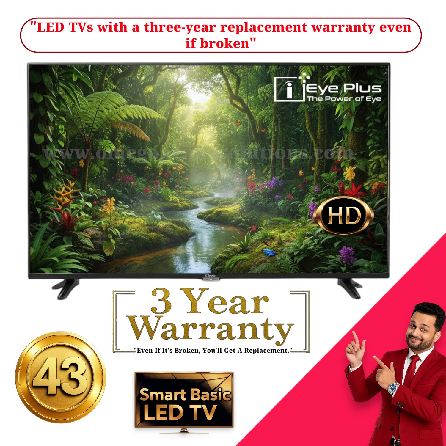 Eyeplus 43 inch Smart Basic Led Tv