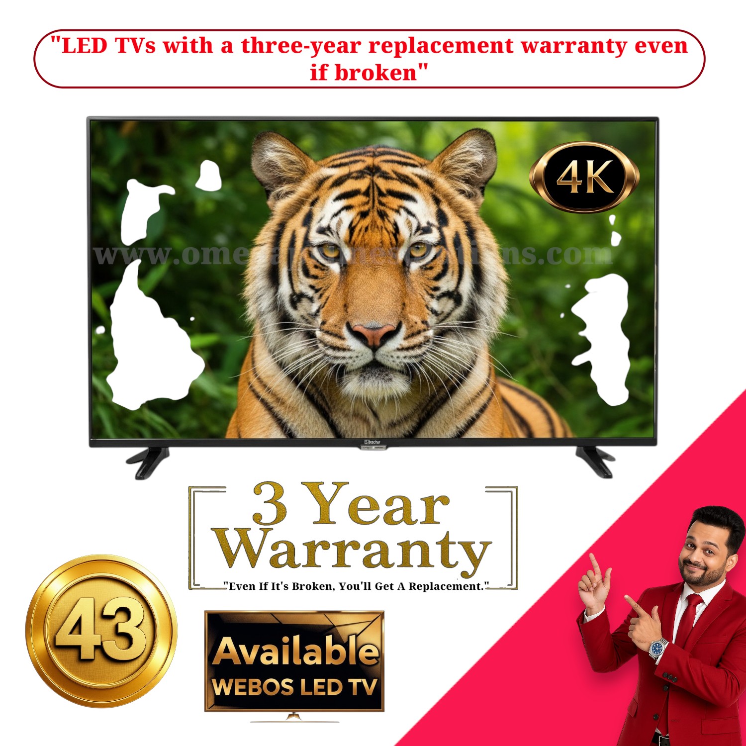 Eyeplus 43 inch Webos 4K  Led Tv