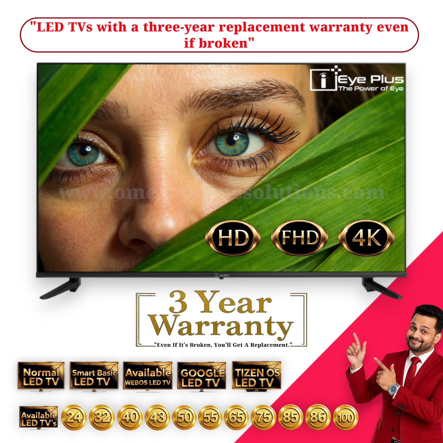 Eyeplus 43 Google 4K Led Tv
