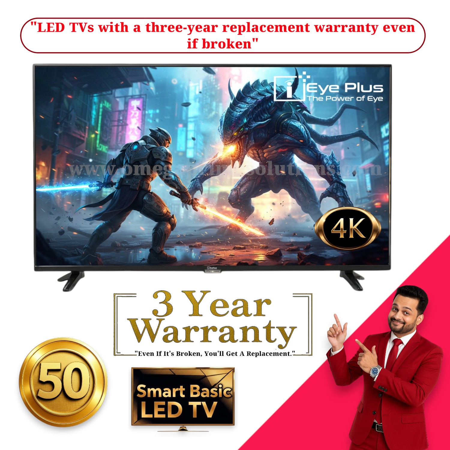 Eyeplus 50 inch Smart Basic 4k Led Tv 