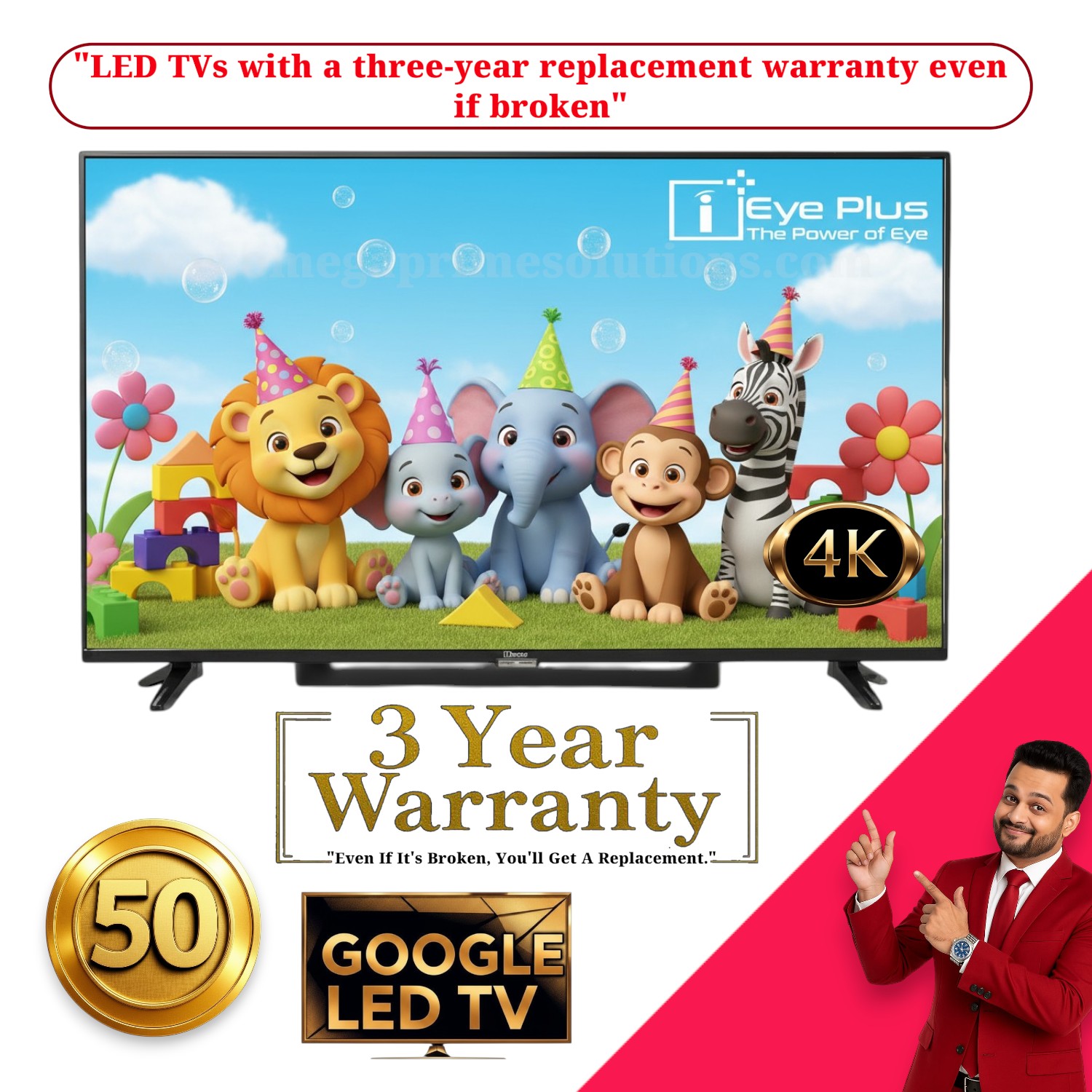 Eyeplus 50 Inch 4K Google Led Tv