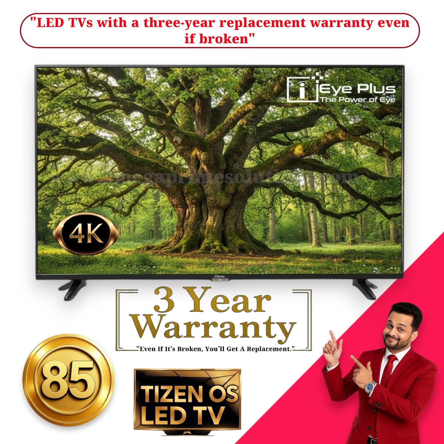 Eyeplus premium 85 inch Tizen Os 4k Led Tv               