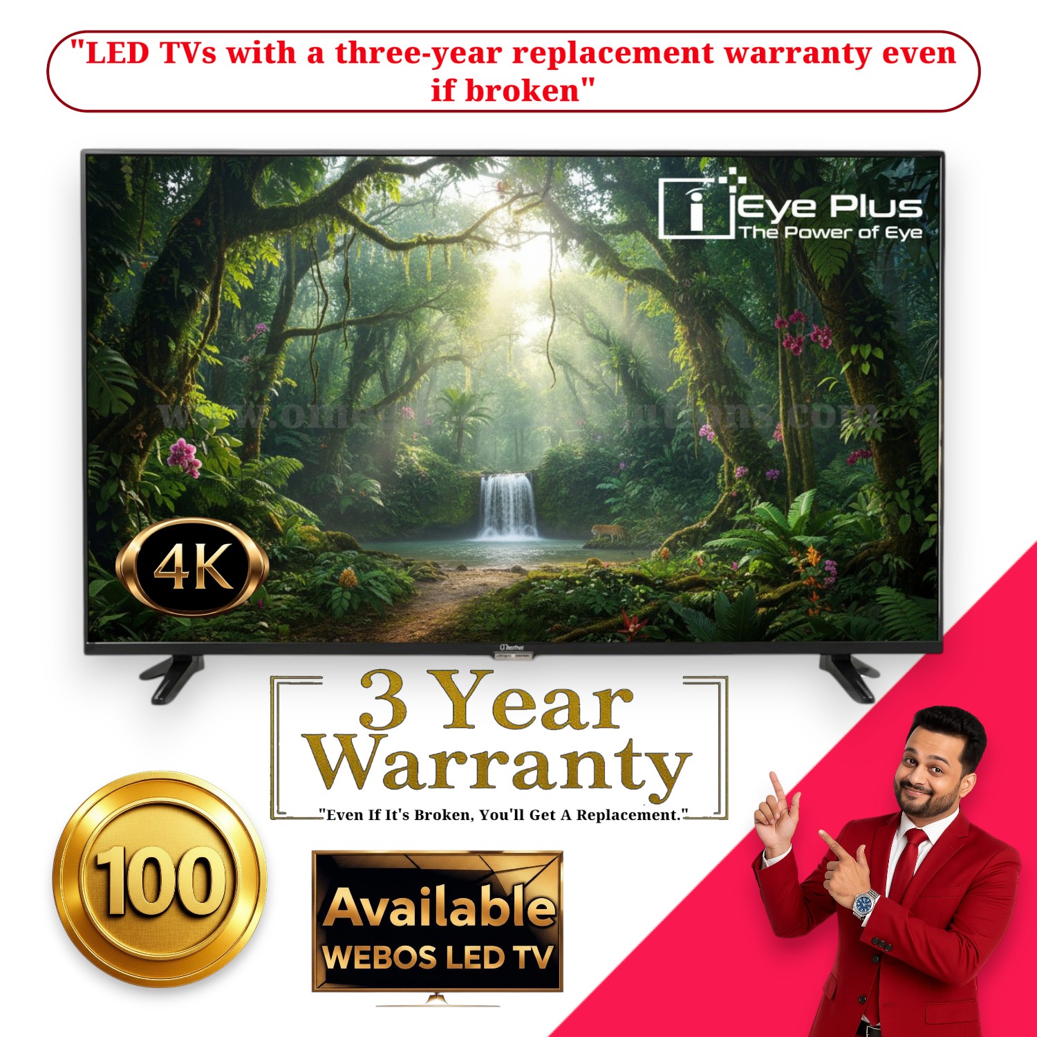 Eyeplus 100 inch 4K Webos Led Tv Premium 