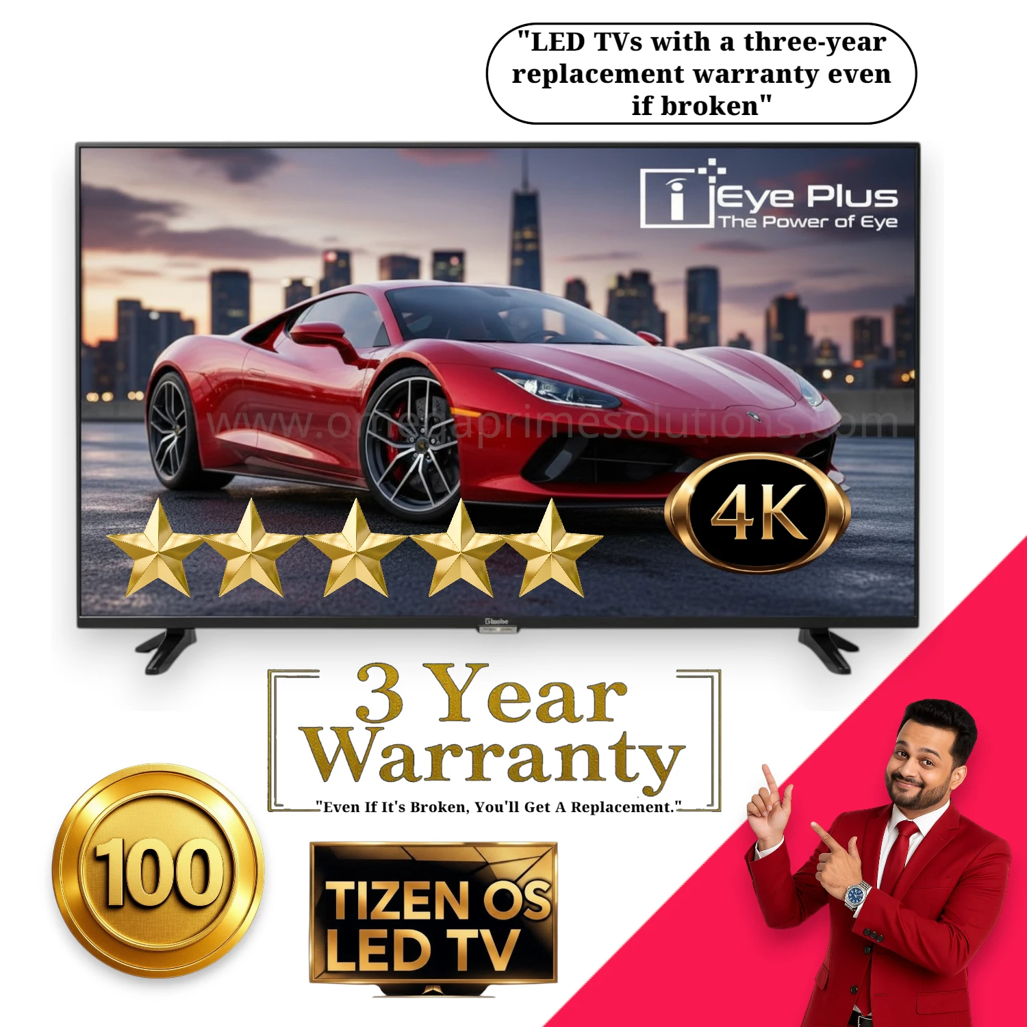 Eyeplus Tizen Os 100 inch 4k Premium Quality 