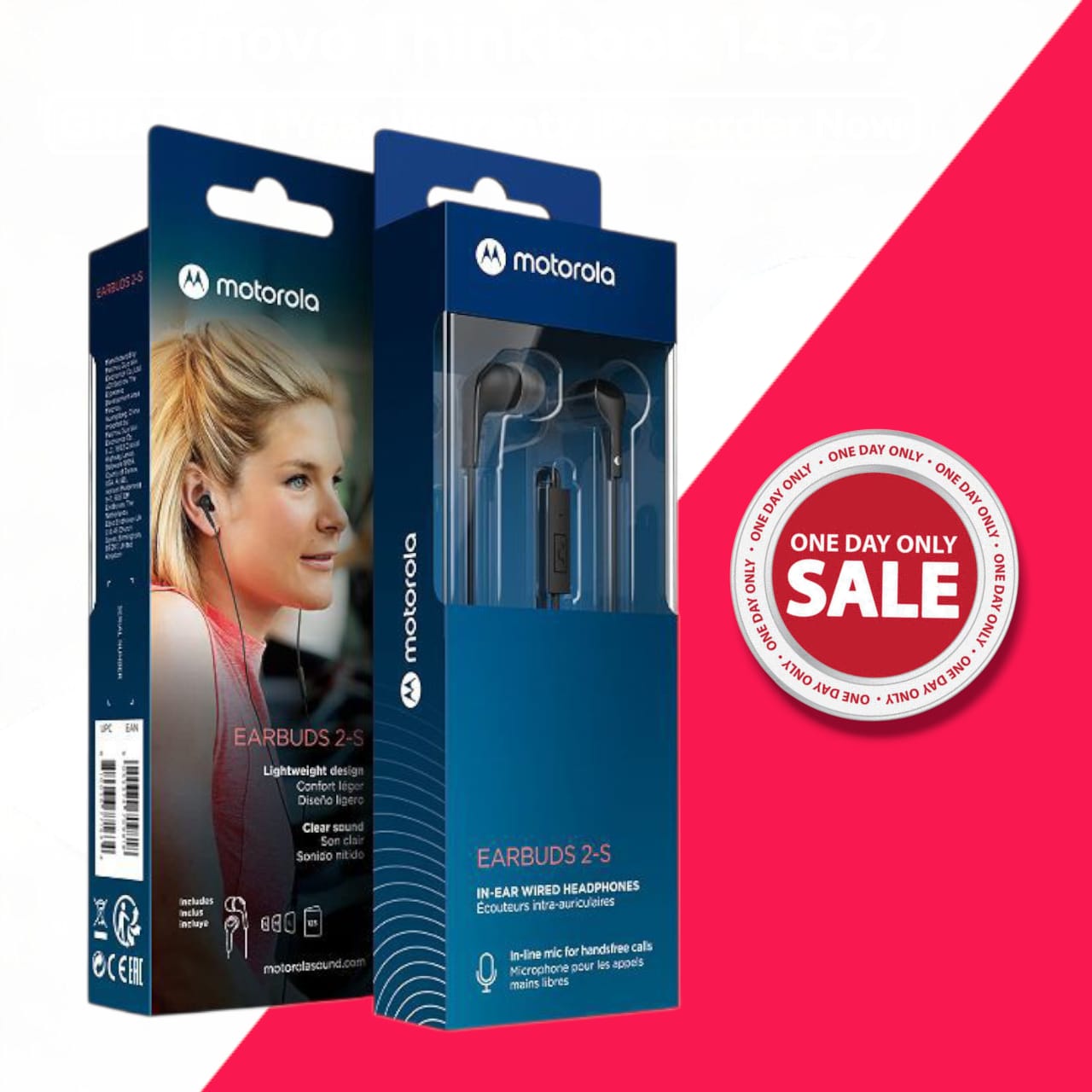 Motorola Earbuds 2S wired earphone 